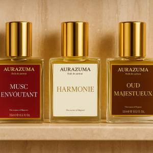Coffret Aurazuma – Lot de 3 huiles de parfum de 15 ml
