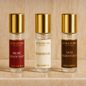 Coffret  Découverte Aurazuma – Lot de 3 huiles de parfum de 3 ml